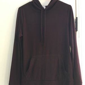 Old navy burgundy pull over thin sweatshirt